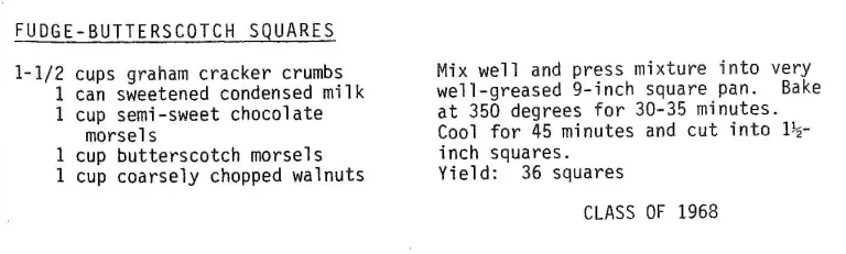 Fudge-Butterscotch Squares