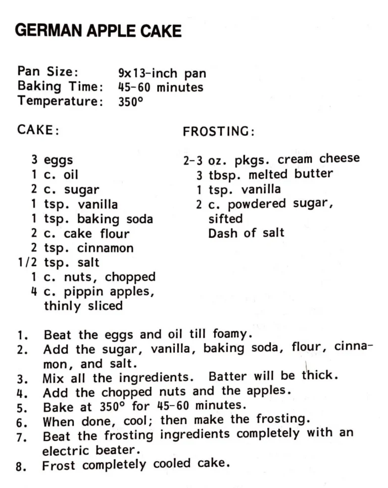 German Apple Cake