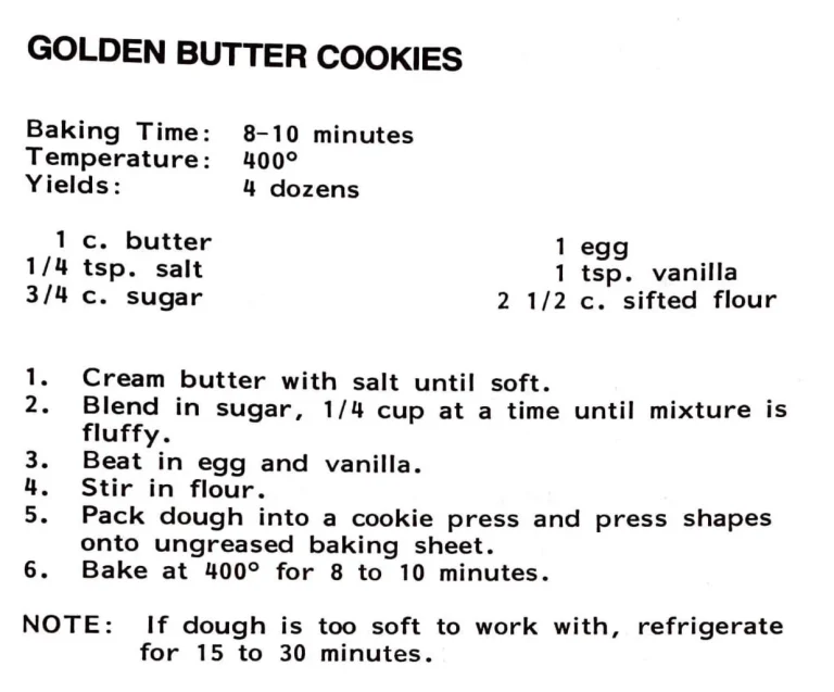 Golden Butter Cookies