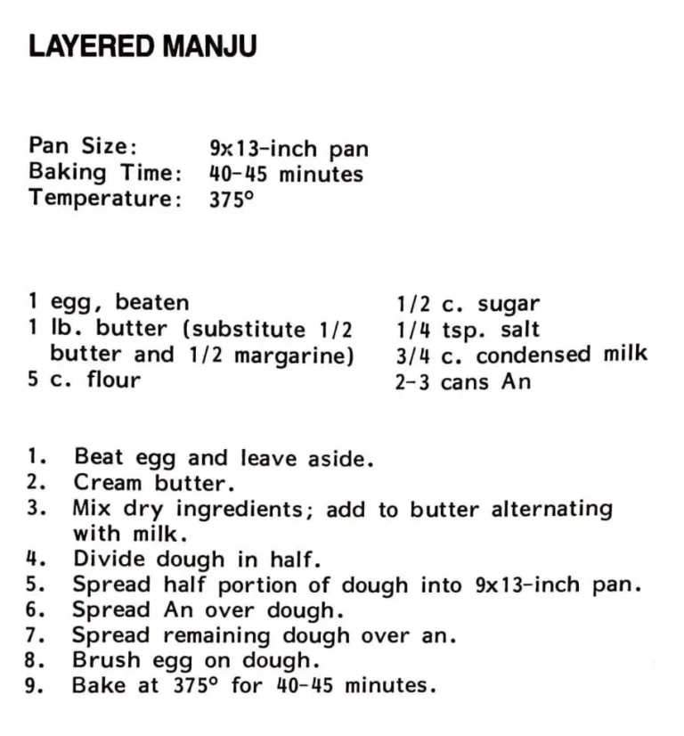 Layered Manju