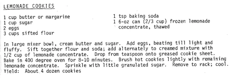 Lemonade Cookies