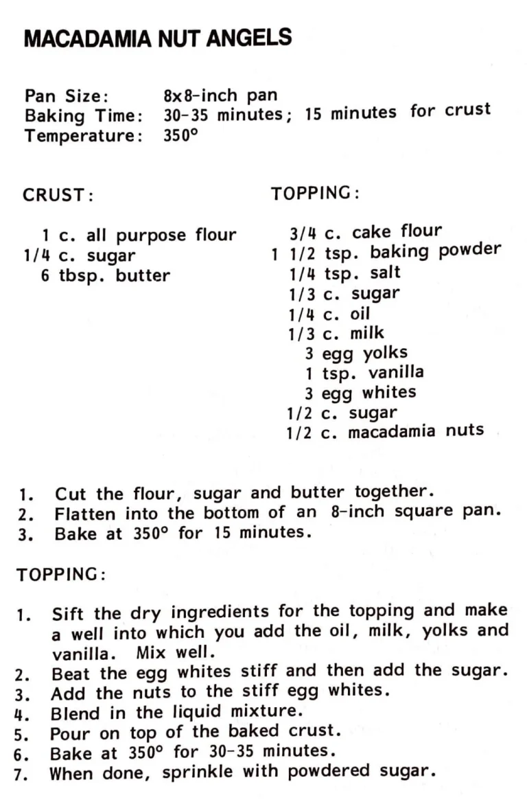 Macadamia Nut Angels