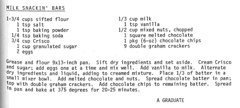 Milk Snackin’ Bars