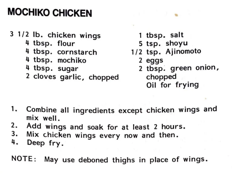 Mochiko Chicken