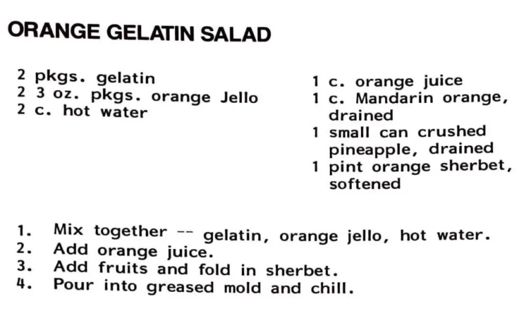 Orange Gelatin Salad