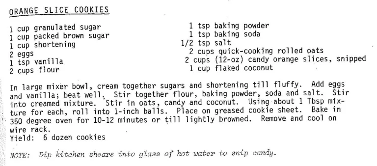 Orange Slice Cookies