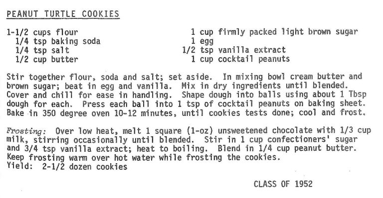 Peanut Turtle Cookies