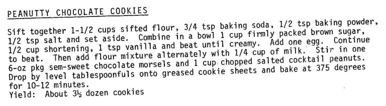 Peanutty Chocolate Cookies