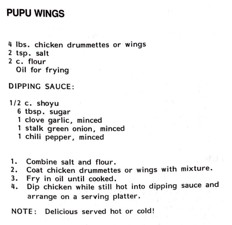 Pupu Wings
