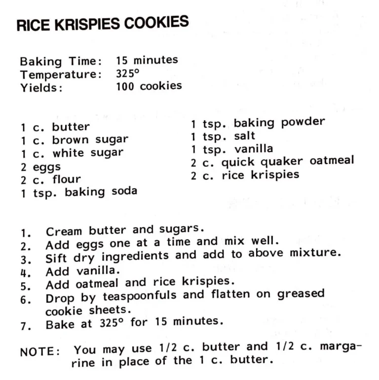 Rice Krispies Cookies