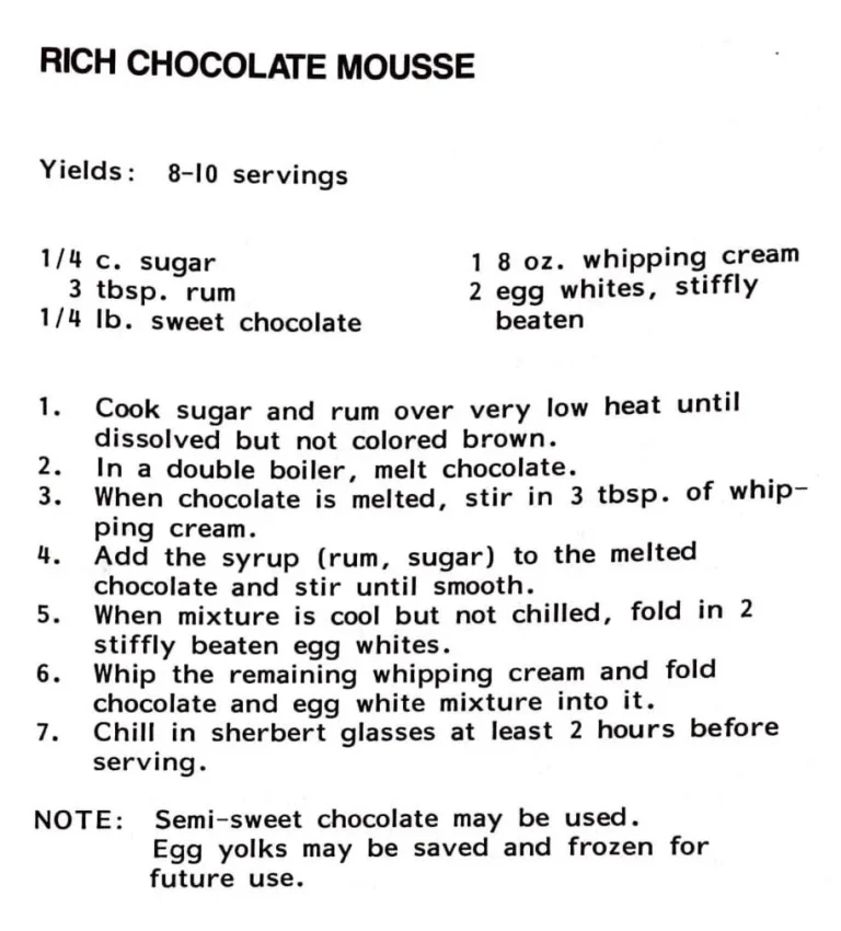 Rich Chocolate Mousse