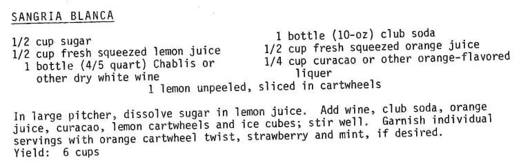 Sangria Blanca