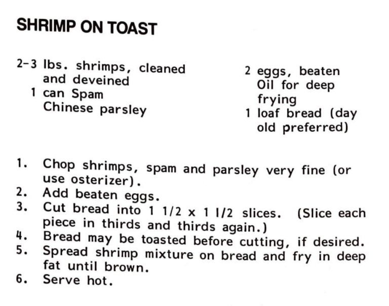 Shrimp on Toast