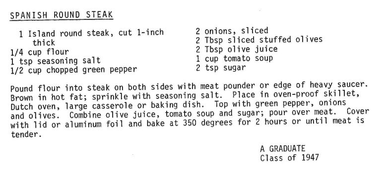 Spanish Round Steak