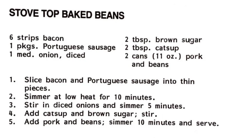 Stove Top Baked Beans