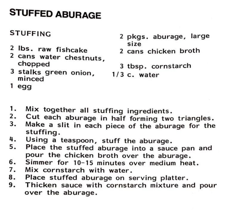 Stuffed Aburage
