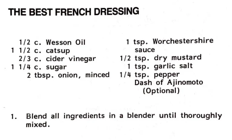 The Best French Dressing