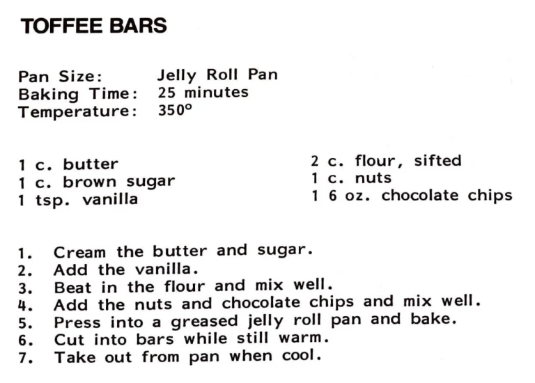 Toffee Bars