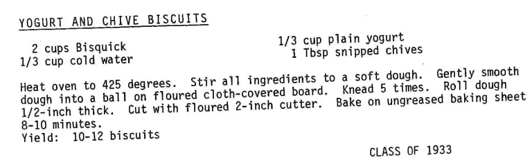 Yogurt and Chive Biscuits