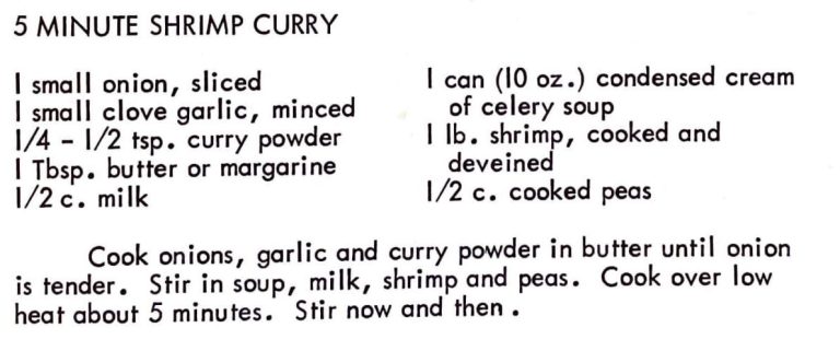 5 Minute Shrimp Curry