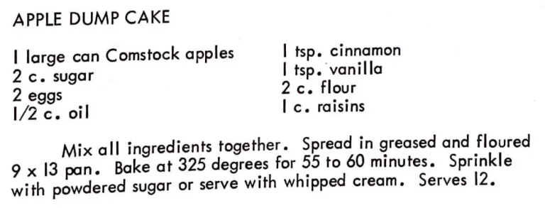 Apple Dump Cake
