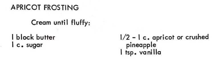 Apricot Frosting