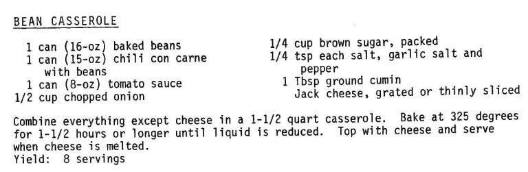 Bean Casserole