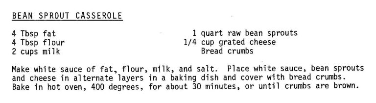 Bean Sprout Casserole