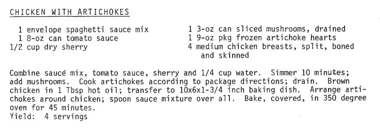 Chicken with Artichokes