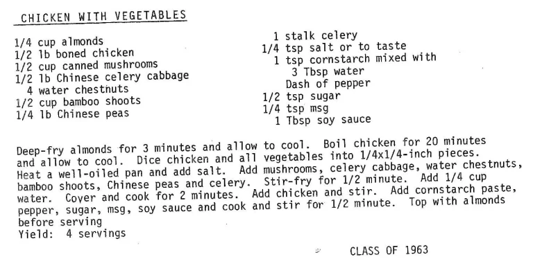 Chicken with Vegetables