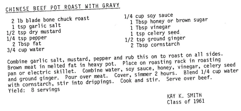 Chinese Beef Pot Roast with Gravy