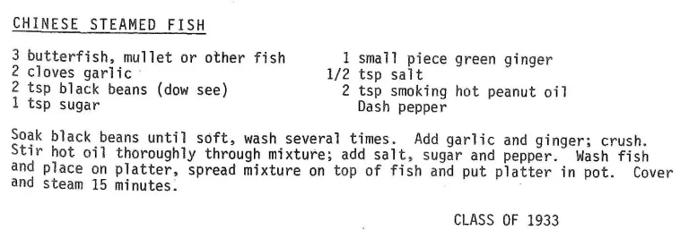 Chinese Steamed Fish