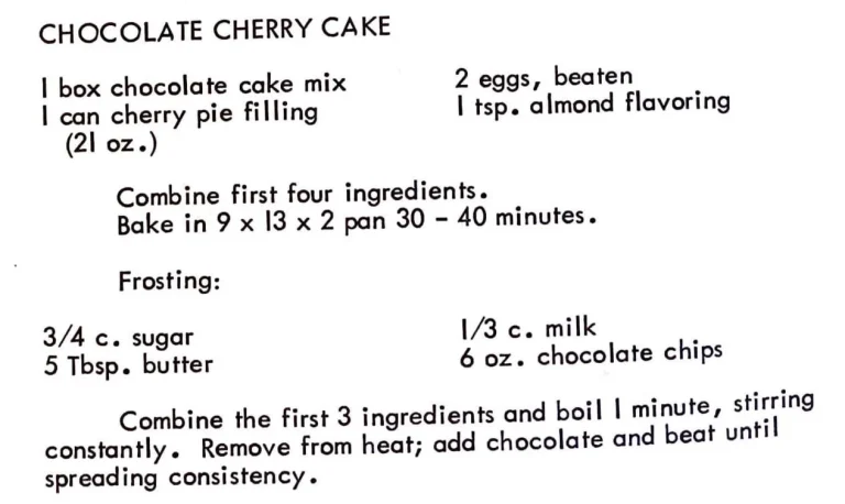 Chocolate Cherry Cake