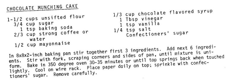 Chocolate Munching Cake