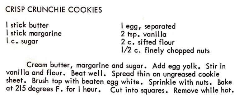 Crisp Crunchie Cookies