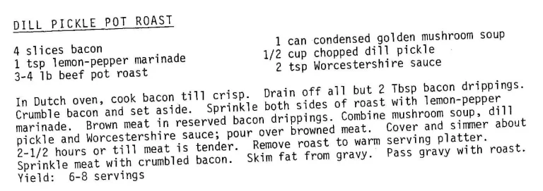 Dill Pickle Pot Roast