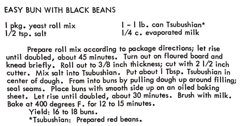 Easy Bun with Black Beans