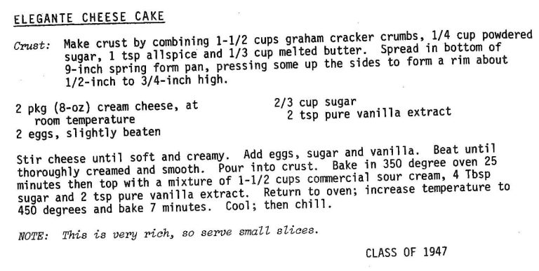 Elegante Cheese Cake