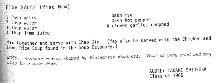 Fish Sauce (Miac Mam)