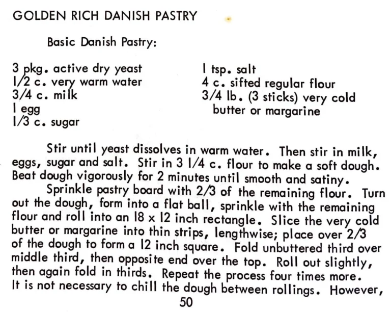 Golden Rich Danish Pastry