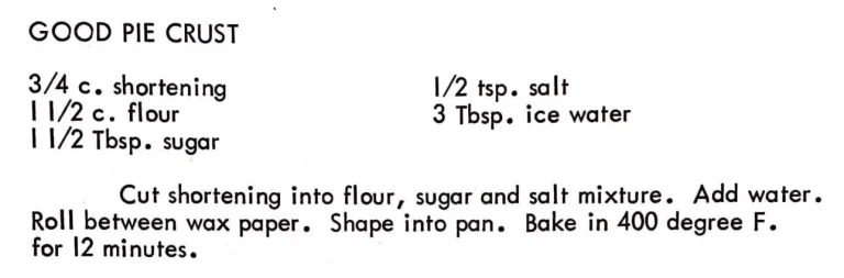 Good Pie Crust