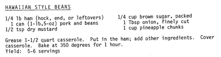 Hawaiian Style Beans