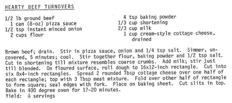 Hearty Beef Turnovers