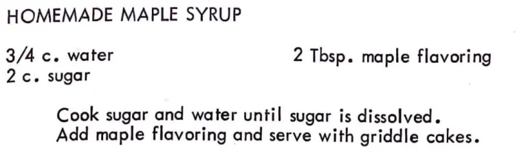 Homemade Maple Syrup