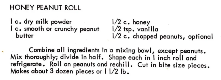 Honey Peanut Roll