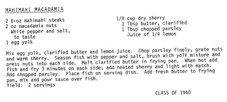 Mahimahi Macadamia