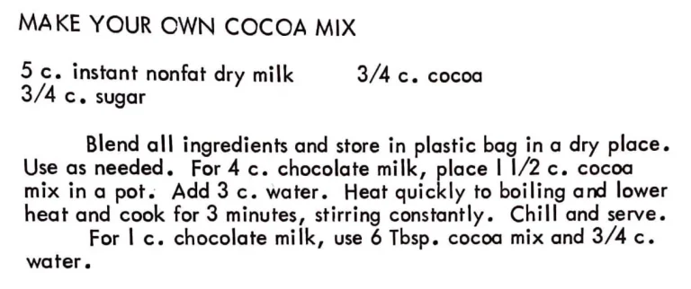 Make Your Own Cocoa Mix