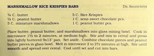 Marshmallow Rice Krispies Bars
