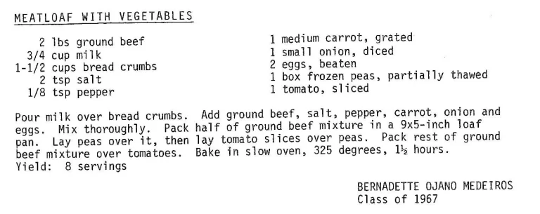 Meatloaf with Vegetables