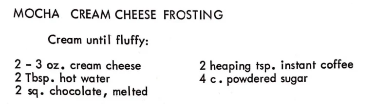 Mocha Cream Cheese Frosting